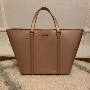 Kate Spade Newbury Lane tote rose gold